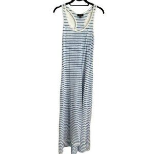 Barney's Co-op Striped Sleeveless Scoop Neck Maxi Dress